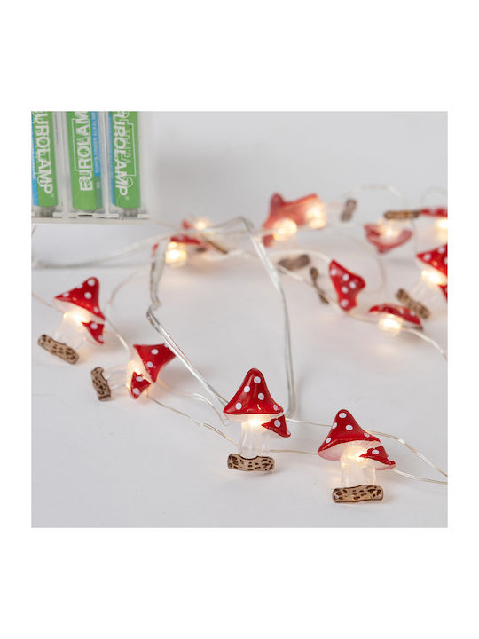 20 LED Lights 2.2m Warm White Battery-Powered S...
