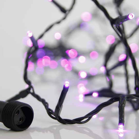 100 Lichterketten LED 8.1m. Lila in Zeichenfolge 1Stück