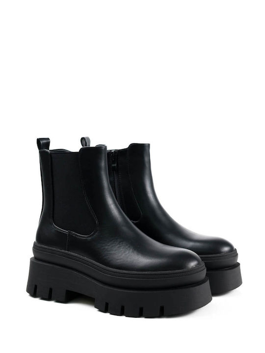 Schwarze Minimalistische Chic Stiefeletten