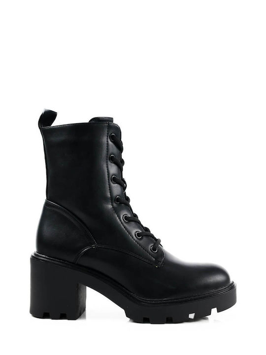 Schwarze matte Kampfstiefel