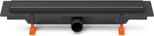 Chudej Stainless Steel Channel Floor with Length 35cm Black