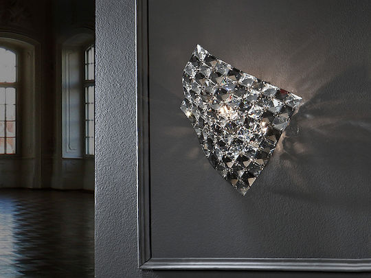 Saten Lumină de Perete cu Soclu G9 Gri 25cm