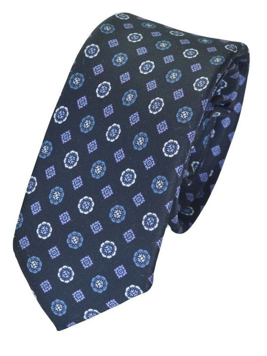Boss Men's Tie Silk Printed in Blue Color