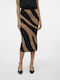Midi Φούστα Black/Brown