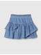 Kids' Denim Skirt Blue