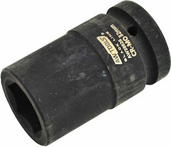 Awtools 1" Long Hexagonal Impact Socket 32mm Black Line