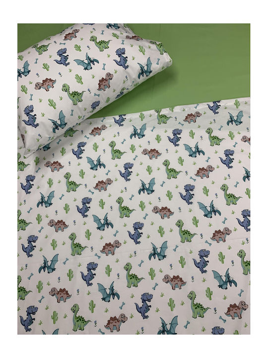 MayHome Duvet Crib Cotton Green 120x160cm