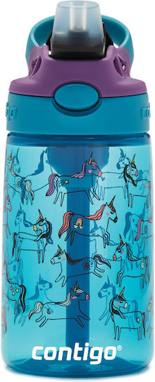 Contigo Easy Clean Kids Water Bottle 420ml Unicorns