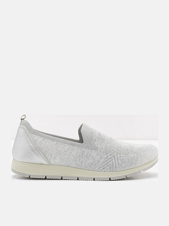 Imac Anatomische Damen Slip-Ons Leder Weiße
