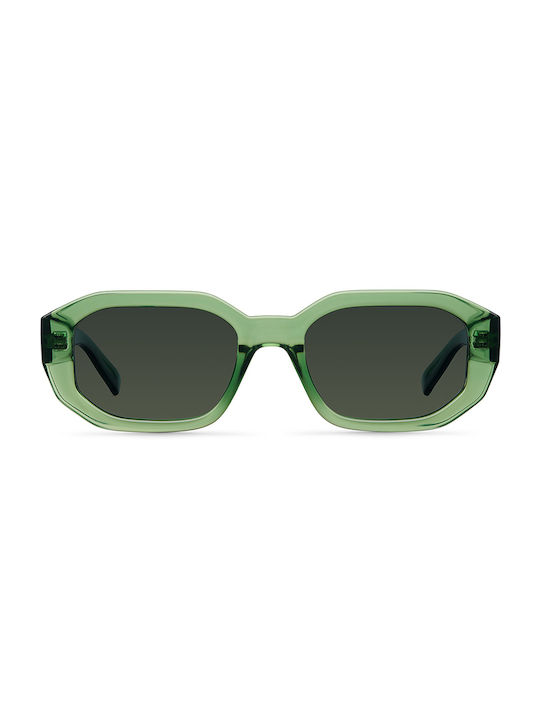 Meller Kessie Sunglasses with Green Plastic Frame and Green Polarized Lens KES3-GREENOLI