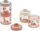 Liewood Dominique Food Storage Containers Peach Sea Shell 4 pcs