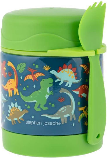 Изолиран буркан за храна с вилица Динозавър Stephen Joseph Sj130459