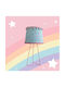 Oxygen Детско Осветително Тяло Странична Настолна Лампа Little Pink Fish Светлосиньо 15x13x20см