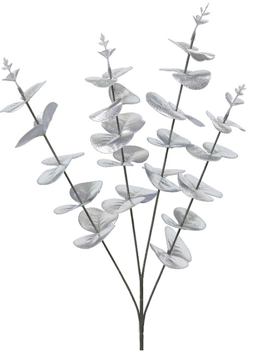 Christmas Branch Eucalyptus Leaves Silver 69cm 306.035.0025.01