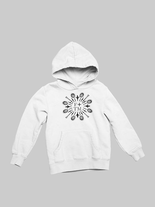 TKT Kids Sweatshirt with Hood White