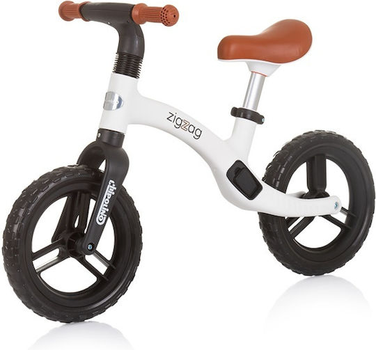 Chipolino Bicicletă de Echilibru pentru Copii Zig Zag Alb