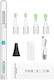 Safe Multi-Tool Ear Cleaning Set Ear Nose Mouth Endoscope HD Camera Mobile App 6 LED Lights White