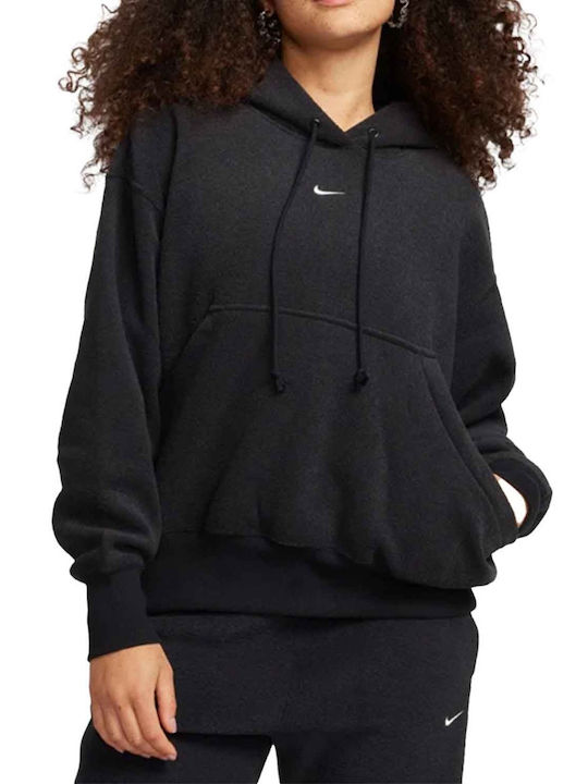 Nike Lang Damen Sweatshirt Kapuzen Black