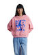 24 Colours Women's Long Sweatshirt Pink