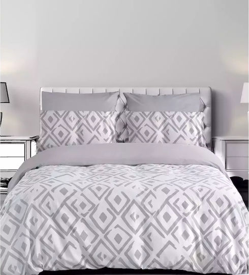 Makis Tselios Home Комплект Пухено Куинсайз 220x240бр Сив 3бр