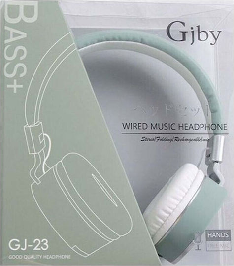 Gjby GJ-23 Жични On Ear Слушалки Зелени
