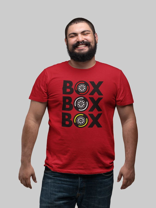 "box Box Box" Plus Size T-shirt Red