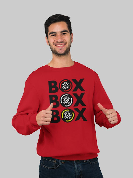 "box Box Box" Sweatshirt Rot