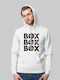 "box Box Box" Hoodie White