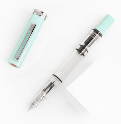 Twsbi Peniță de Caligrafie Broad Verde cu Albastru και Roșu Cerneală