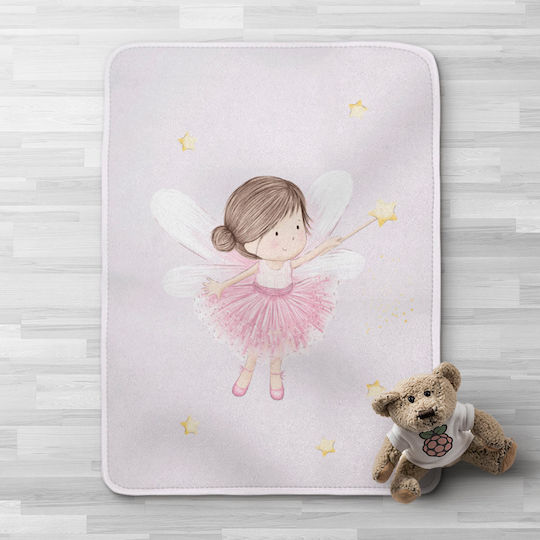 Borea Decke Kinderbett Fantasia Samt Rosa 140x100cm