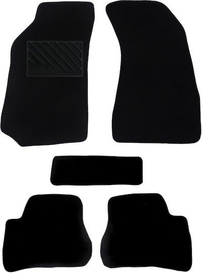 Autopataki Set of Front and Rear Mats 5pcs for Hyundai Accent 1994-1999 Black