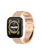 Curea Din Oțel Inoxidabil Rose Gold Amazfit Bip 5