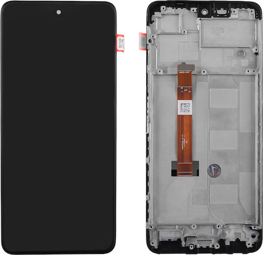 Οθόνη με Μηχανισμό Αφής και Πλαίσιο για Realme C55 (Μαύρο)