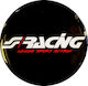 Simoni Racing Autocolante Sigle Auto cu Acoperire de Smalț 5 x 5cm pentru Jante Auto în Culoarea Alb 4buc