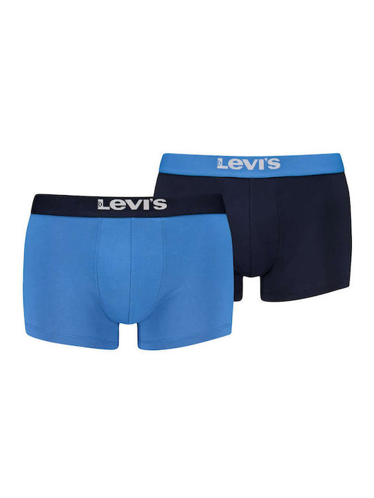 Levi's Trunk Herren Boxershorts Blue Combo 2Packung