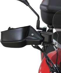 GP Kompozit Motorcycle Protective Hand Guards in Black Colour