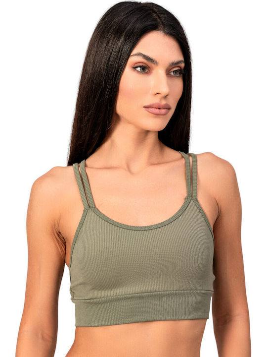 Kota Ic Giyim Women's Bra with Light Padding Khaki