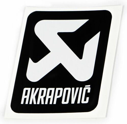 Akrapovic Αυτοκόλλητο P-vst17al Μαύρο-λευκό Τεμάχιο