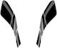 Gpk Set 3D Frontseitenaufkleber Honda PCX 125 '21-'22 Schwarz-Grau