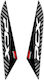 Gpk Set 3D Side Stickers Footrest Honda PCX 125 150 '18-'20 Black-Grey