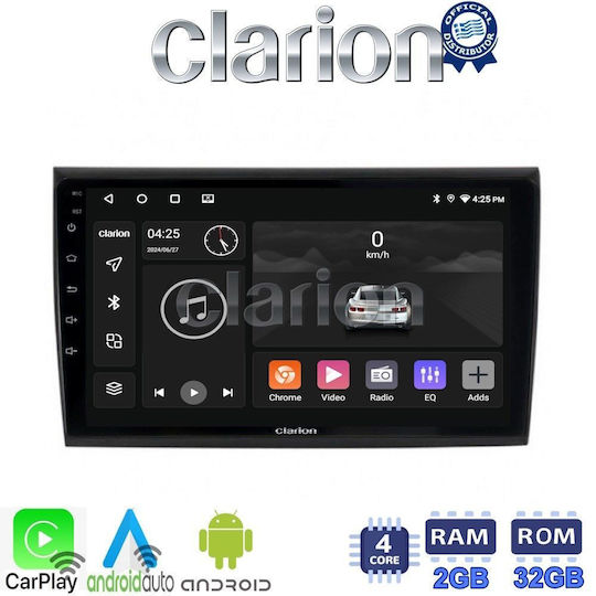 Clarion Ηχοσύστημα Αυτοκινήτου για Fiat Bravo 2007> (Bluetooth/USB/WiFi/GPS/Apple-Carplay/Android-Auto)