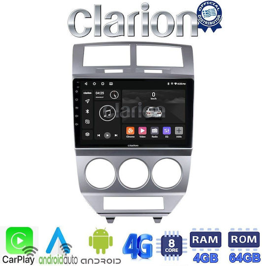 Clarion Ηχοσύστημα Αυτοκινήτου Dodge Caliber 2006-2012 (Bluetooth/USB/WiFi/GPS/Apple-Carplay/Android-Auto) με Οθόνη Αφής 9"