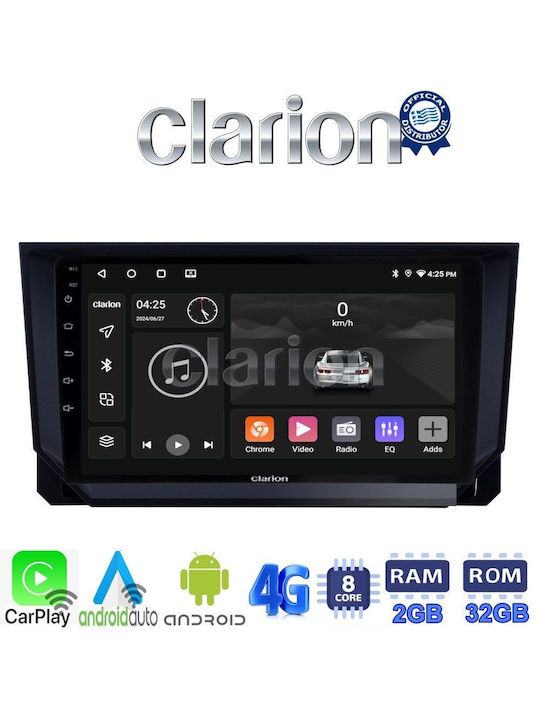 Clarion Auto-Audiosystem für Seat Ibiza / Arona 2018> (Bluetooth/USB/WiFi/GPS/Apple-Carplay/Android-Auto) mit Touchscreen 9"
