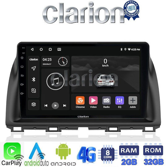 Clarion Ηχοσύστημα Αυτοκινήτου για Mazda CX-5 2013>2017 (Bluetooth/USB/WiFi/GPS/Apple-Carplay/Android-Auto) με Οθόνη Αφής 9"