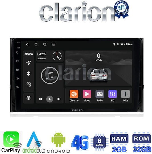 Clarion Ηχοσύστημα Αυτοκινήτου για Skoda Karoq 2016 > (Bluetooth/USB/WiFi/GPS/Apple-Carplay/Android-Auto) με Οθόνη Αφής 9"