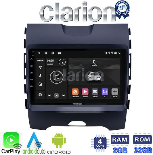 Clarion Auto-Audiosystem für Ford Kante 2016 > (Bluetooth/USB/WiFi/GPS/Apple-Carplay/Android-Auto) mit Touchscreen 9"