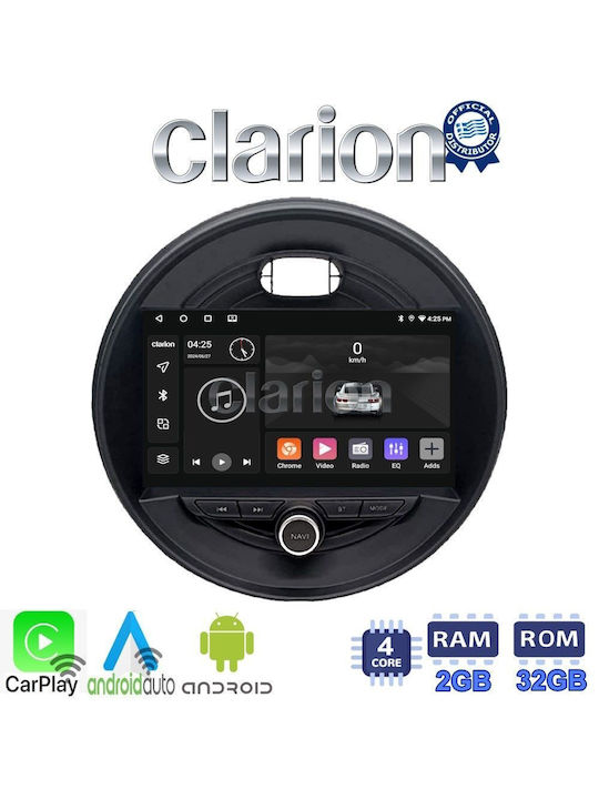 Clarion Auto-Audiosystem für Mini Kooper / Clubman 2015> (Bluetooth/USB/WiFi/GPS/Apple-Carplay/Android-Auto) mit Touchscreen 9"
