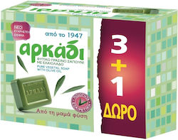 Arkadi Πράσινο Σαπούνι 4x Grünes Seife 4x150gr