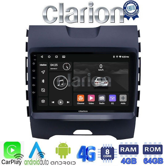 Clarion Auto-Audiosystem für Ford Kante 2016 > (Bluetooth/USB/WiFi/GPS/Apple-Carplay/Android-Auto) mit Touchscreen 9"