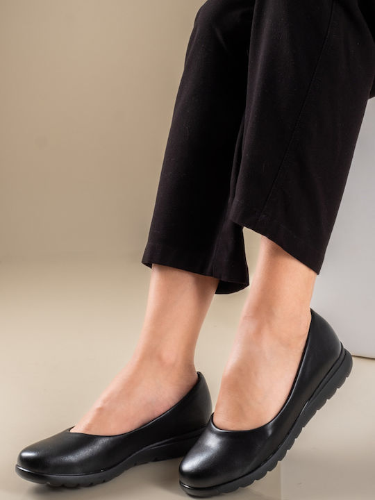 The Shoemart Γυναικείες Μπαλαρίνες σε Μαύρο Χρώμα